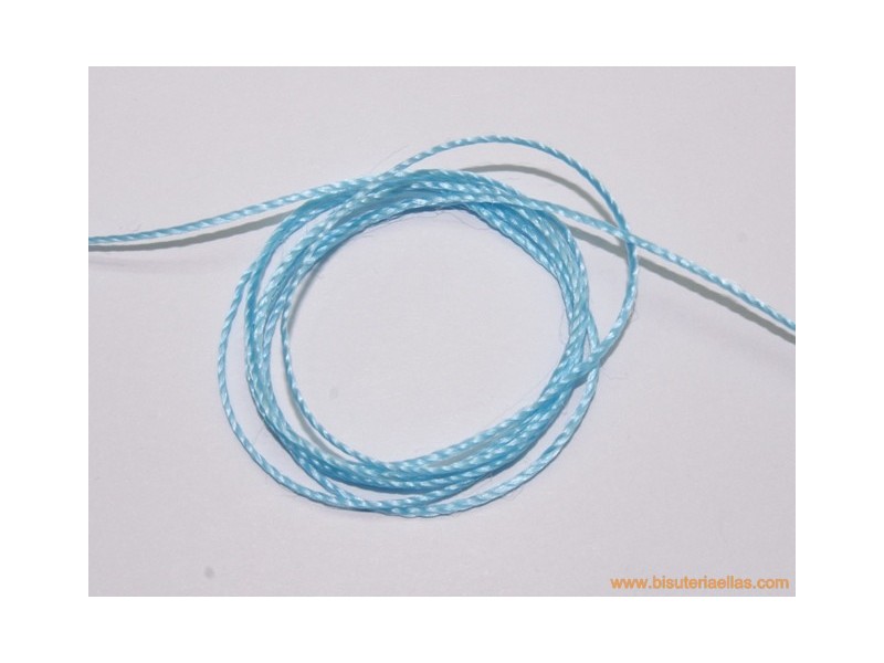 Hilo macramé 1mm azul