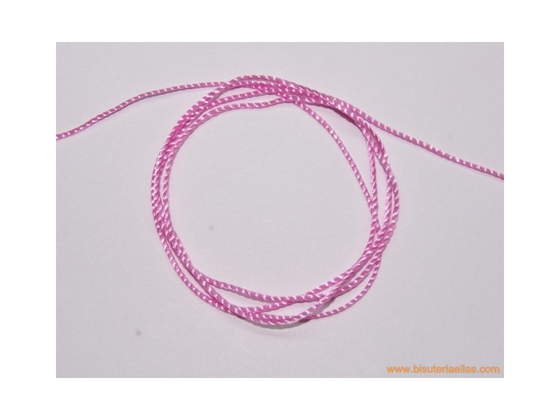 Hilo macramé 1mm rosa