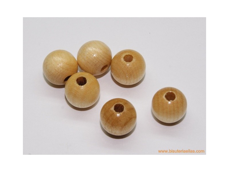 Bola madera 10mm paso 3mm color natural