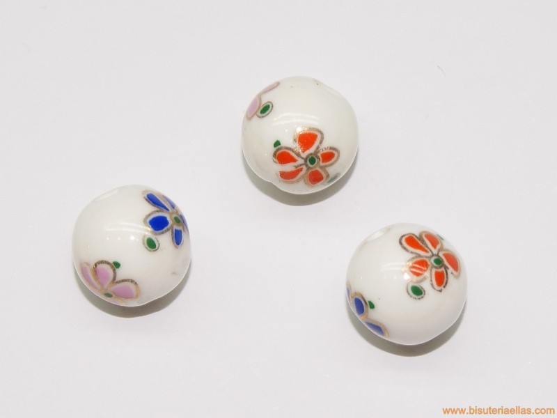 Bola pintada Ø12mm paso 2,5mm flores