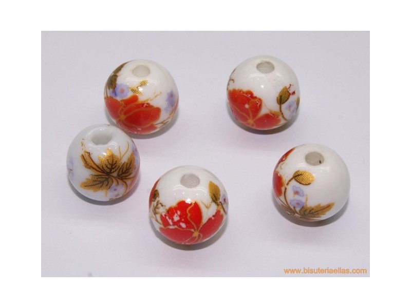 Bola pintada Ø12mm paso 3mm roja