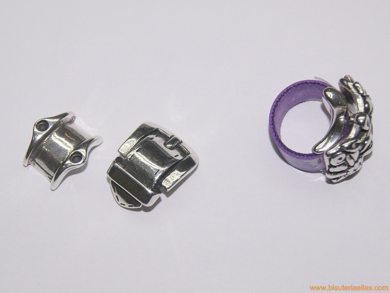 Anillo 2 piezas para cuero 10mm cinturón