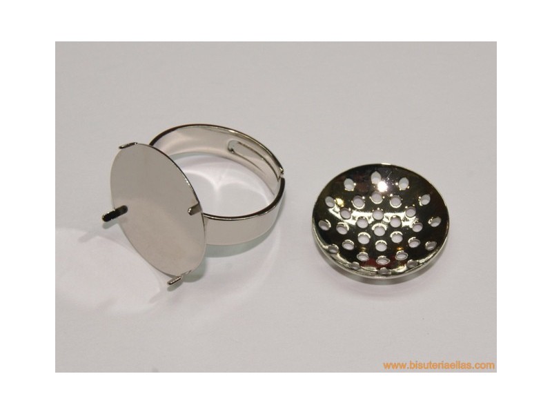 Base anillo con garras y regadera 18mm