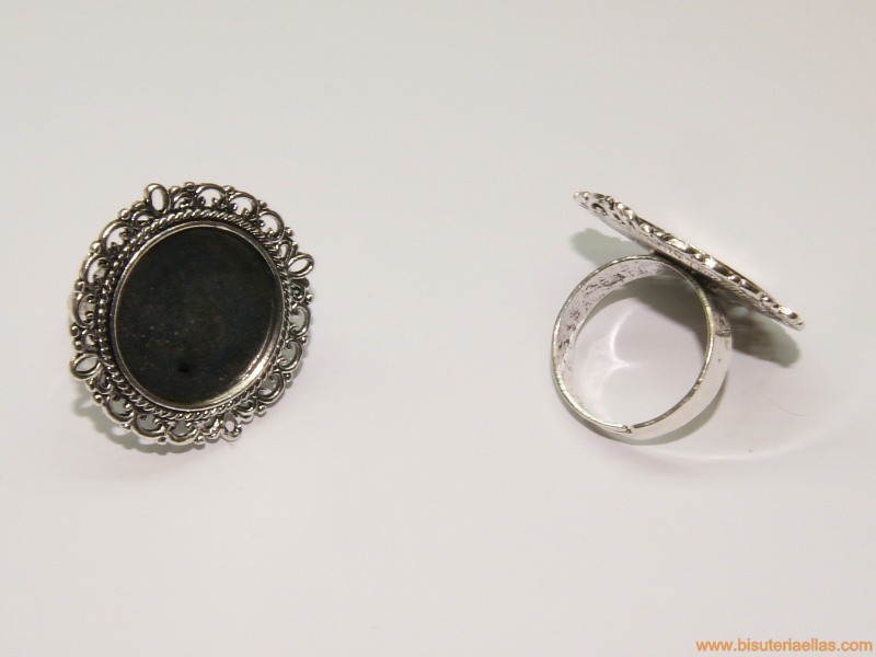 Base anillo para camafeo 19mm