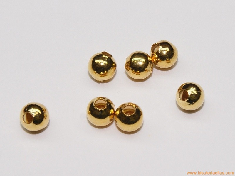 Bola Ø4mm paso 1mm dorada