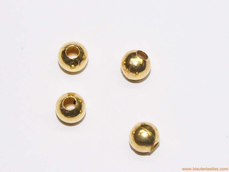 Bola Ø6mm paso 2mm dorada