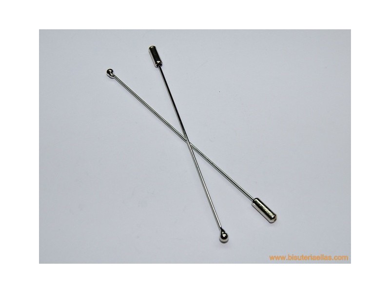Aguja para broche bolita 9cm