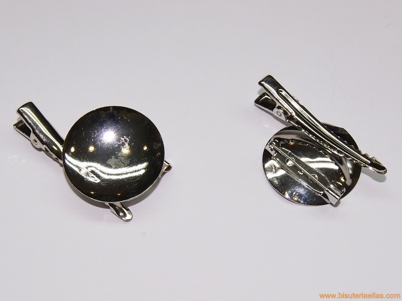 Base doble broche-pinza 28mm