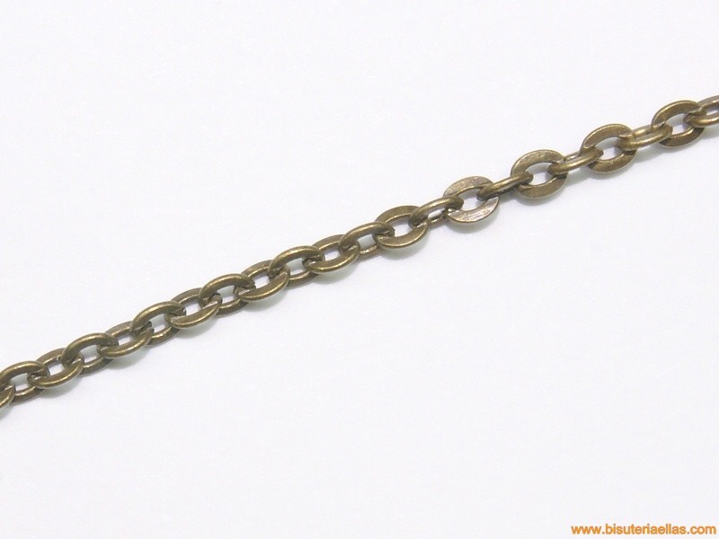 Cadena bronce ancho 2mm