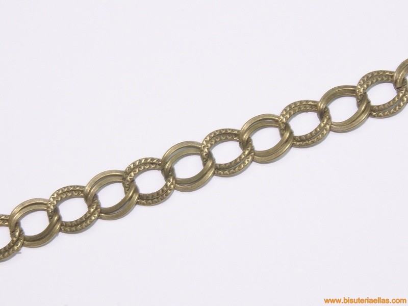 Cadena bronce ancho 9mm
