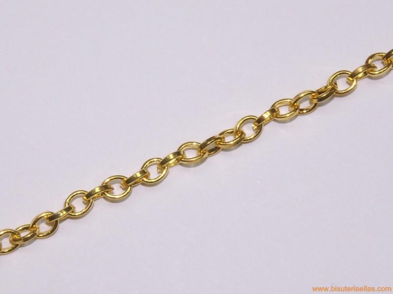 Cadena dorada ancho 4mm