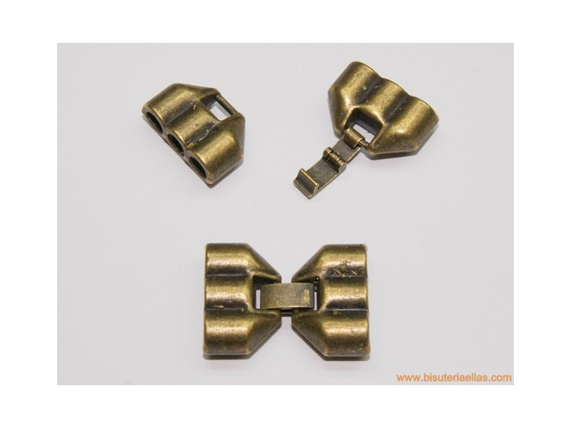 Cierre 3 vías paso 4mm bronce