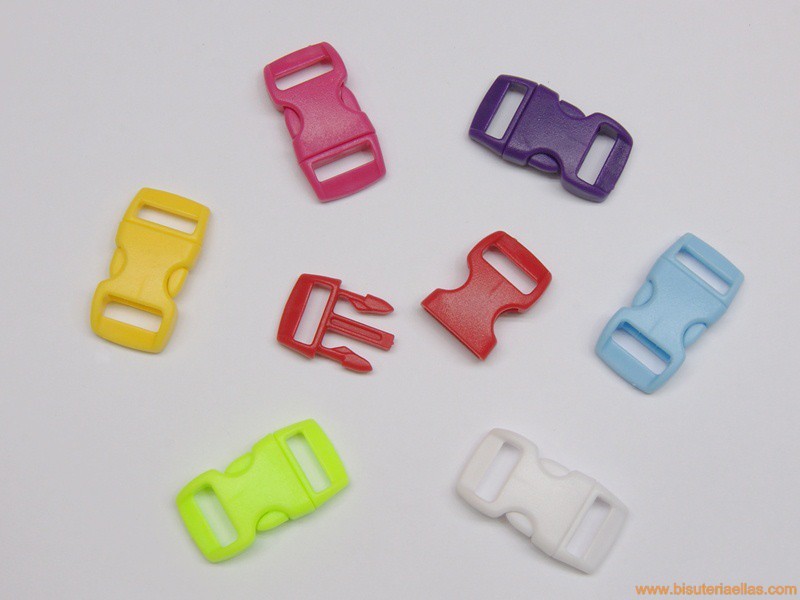 Cierre clip paso 11mm colores variados