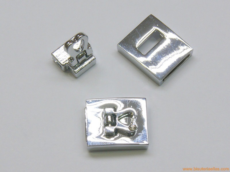 Cierre corazón paso 10x2mm en acero