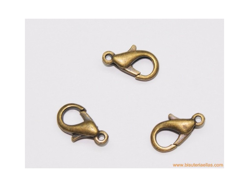 Cierre mosquetón bronce 12mm