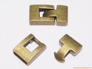 Cierre T bronce paso 12x3mm