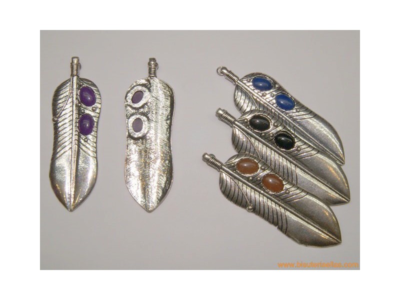 Colgante pluma 100x32mm colores surtidos