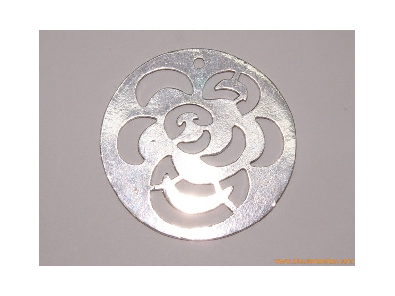 Medallón rosa calada 59mm