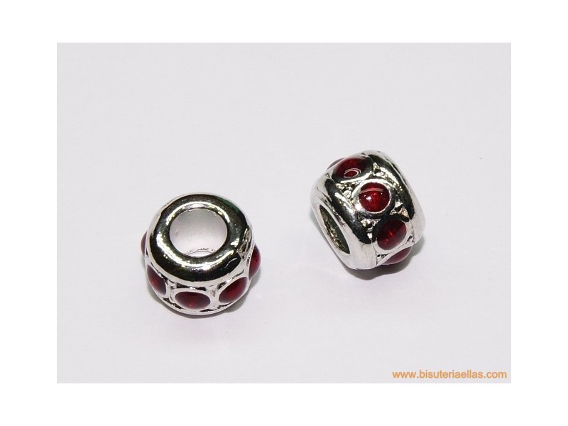 Aro para cuero paso 5mm rojo