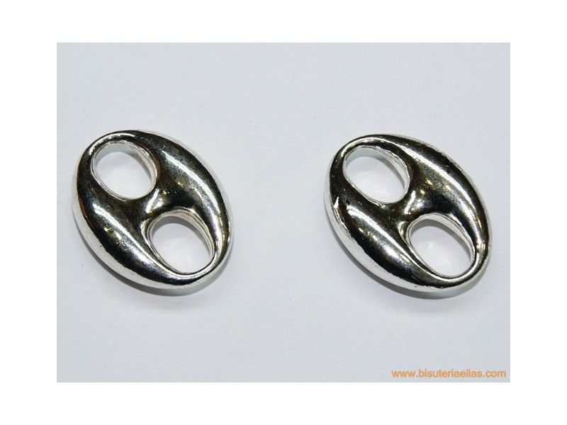 Calabrote 25x18mm plateado