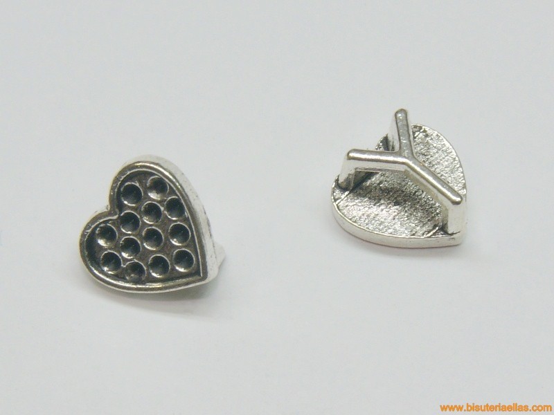 Entrepieza corazón 10mm paso 6x2mm
