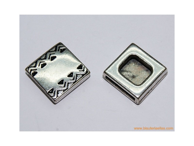 Entrepieza cuadrada azteca paso 13x2mm