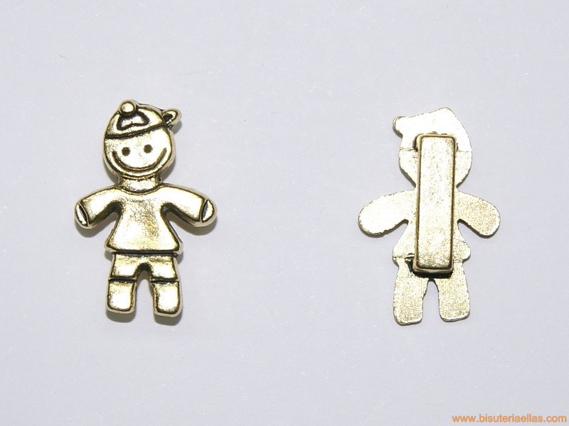 Entrepieza niño paso 13x3mm dorado