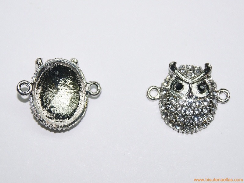 Entrepieza buho con strass 35mm