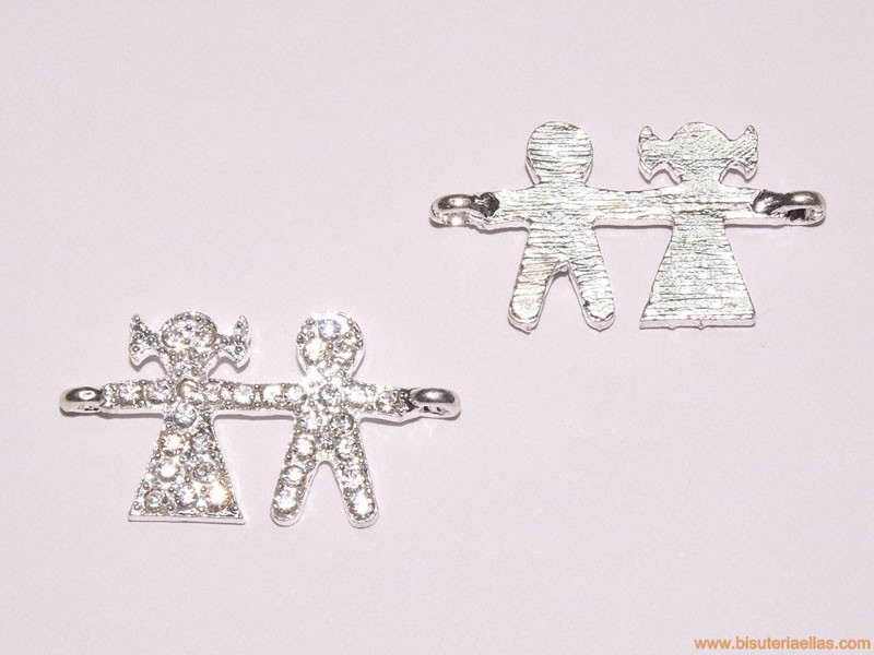 Entrepieza niños con strass 34mm
