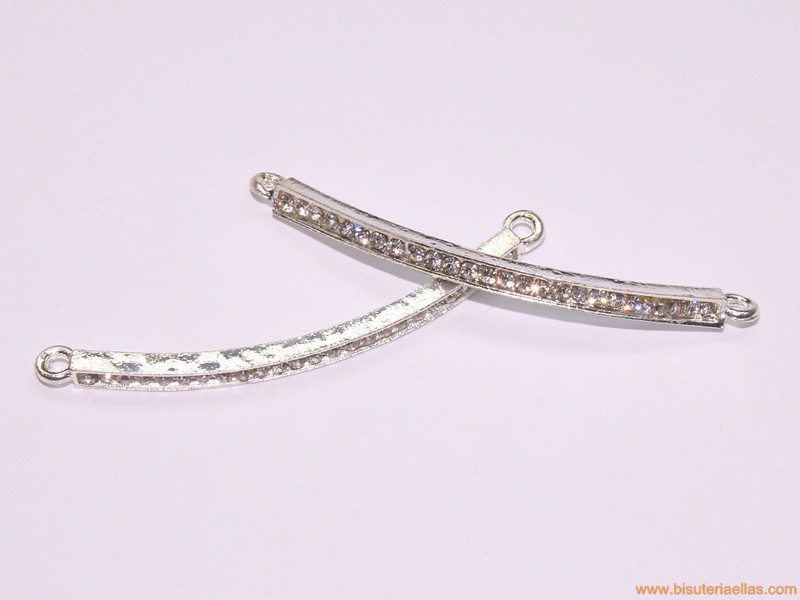 Entrepieza para pulsera con strass 46mm