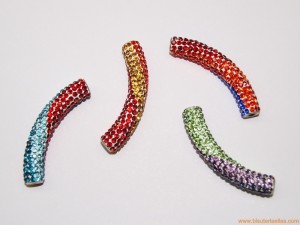 Tubo con strass 53mm paso...