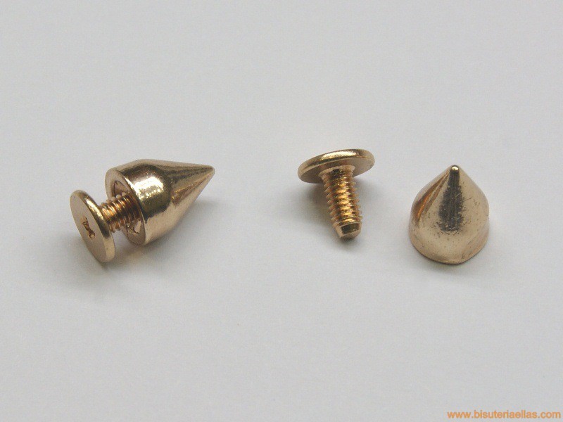 Tachuela pincho con tornillo 10mm cobrizo