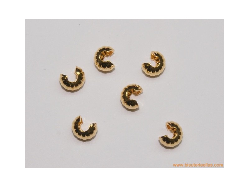 Tapachafas dorado 4mm
