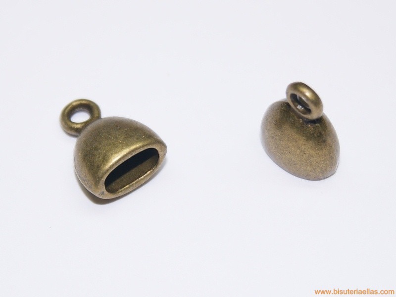 Terminal oval paso 7x4mm bronce