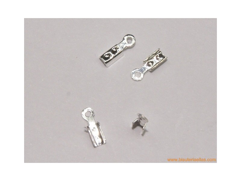 Terminal plateado 2x4,5mm
