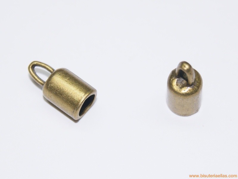 Terminal tubo paso 5mm bronce