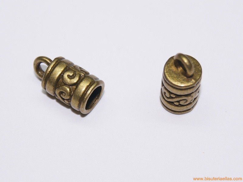 Terminal tubo paso 5mm bronce