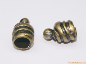 Terminal tubo paso 10mm bronce