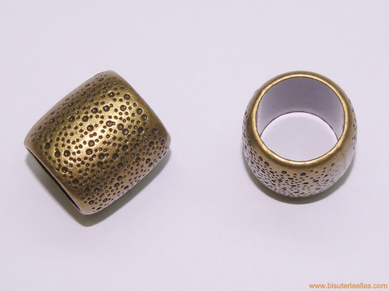 Tubo punteado 22mm paso 16mm bronce