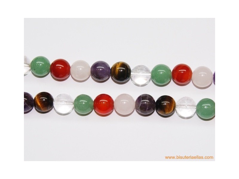 Bola ágatas variadas Ø10mm