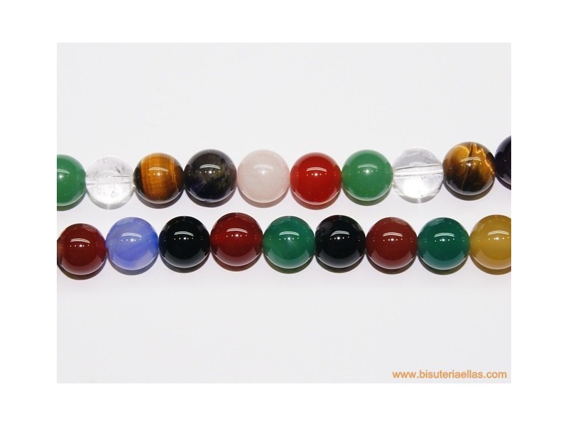 Bola ágatas variadas Ø12mm