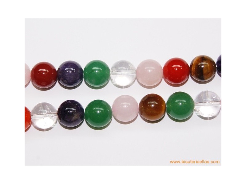 Bola ágatas variadas Ø14mm