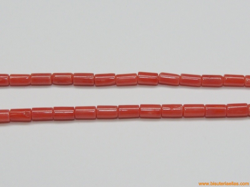 Tubo coral bambú 4x2mm claro