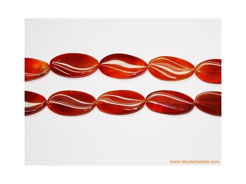 Oval cornalina 40x20mm