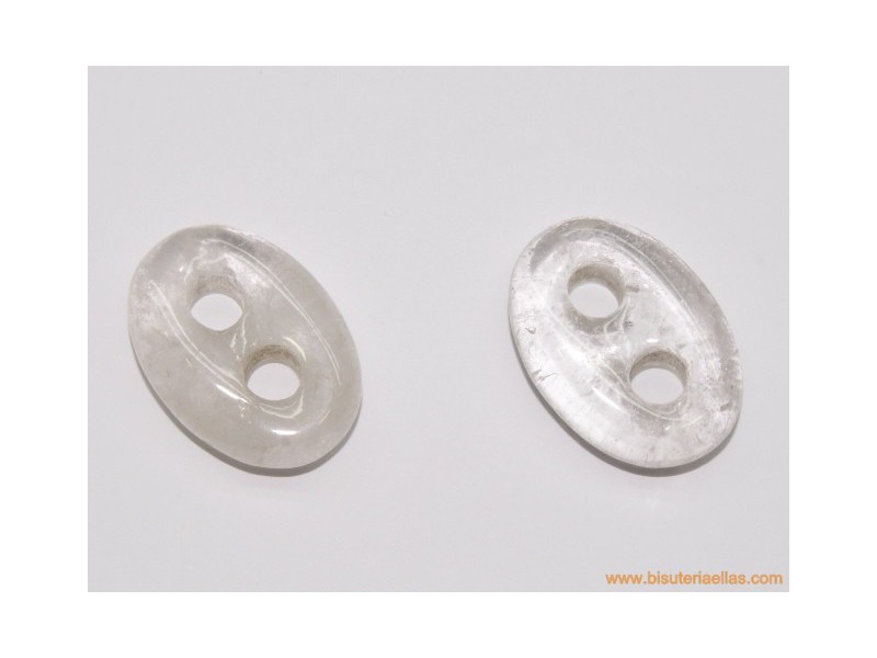 Calabrote cuarzo blanco 25x18mm