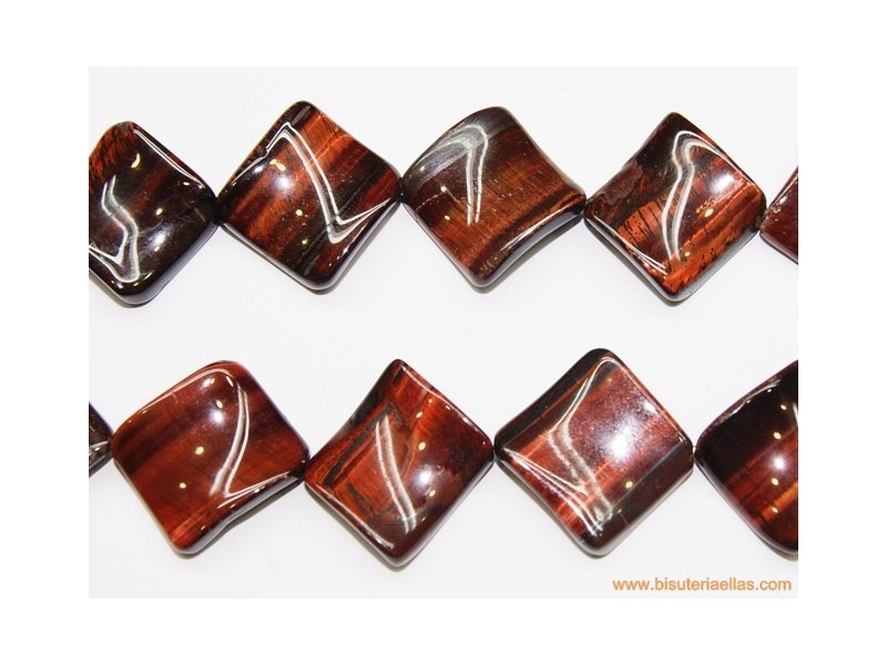Cuadrado retorcido ojo de buey 20x20mm