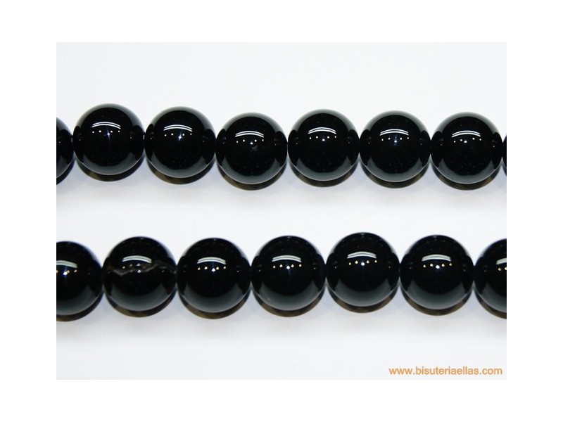 Bola onix Ø14mm taladro 2,5mm
