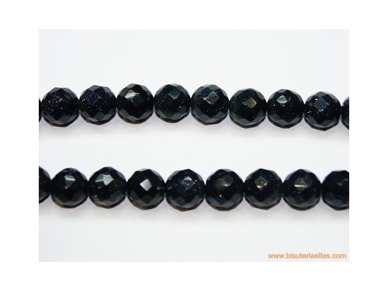 Bola facetada oxidrina azul Ø10mm
