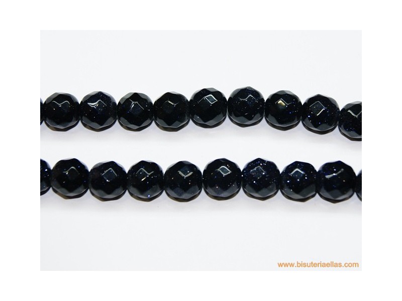 Bola facetada oxidrina azul Ø12mm