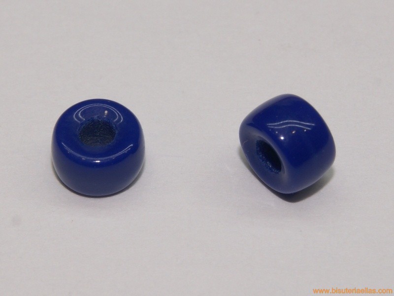 Aro cristal Ø6mm paso 2mm azul eléctrico